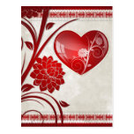 Flower Heart Postcards
