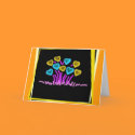 flower hearts cards