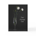 Flower in a Glass Customizable Greeting Card 2 card