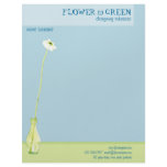 Flower in Green Letterhead