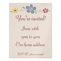 Flower Invitation invitations
