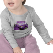 flower, iris purple t shirt