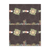 flower jewelry necklace gift packaging hang tags postcards
