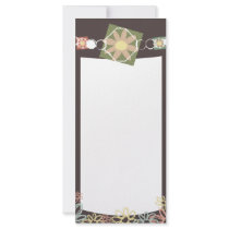 flower jewelry necklace marketing rack card rack cards by MargaretsArt flower jewelry necklace marketing rack card rack cards