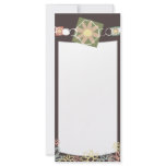 flower jewelry necklace marketing rack card