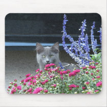 Flower Kitten mouse pad mousepads