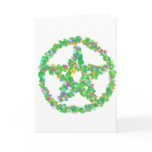 Flower & Leaves Pentacle Card