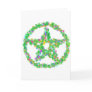 Flower & Leaves Pentacle Card