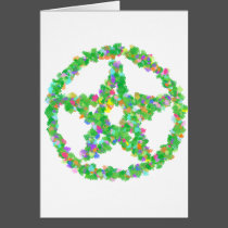 Flower & Leaves Pentacle cards