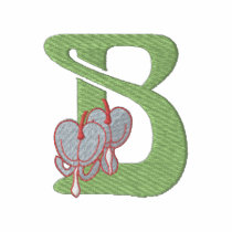 Flower Letter B embroidered shirts by ZazzleEmbroidery Flower Letter B embroidered shirts