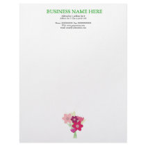 flower letterheda letterhead template