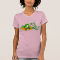 Flower Lilypad Frog Dragonfly t-shirts
