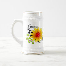 Flower Lips Ceramic Stein Coffee Mug