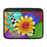 Flower Lips with Background MacBook Sleeve