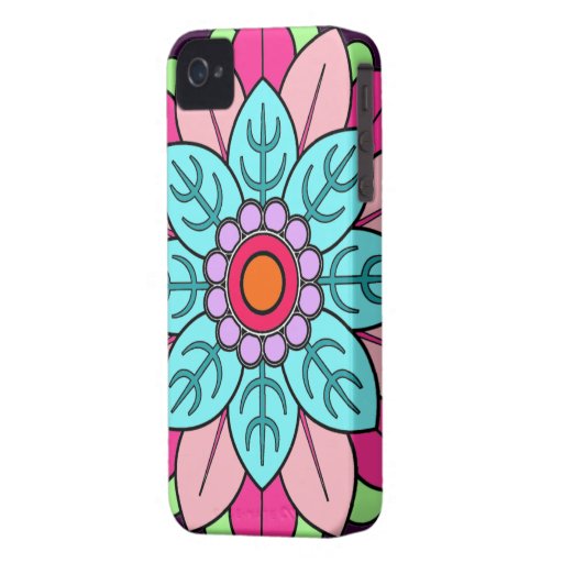 Flower Mandala Case-Mate iPhone 4 Cases