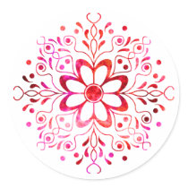 Flower Mandala Stickers by the_cucco_kid Flower Mandala Stickers