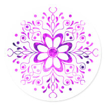 Flower Mandala Stickers by the_cucco_kid Flower Mandala Stickers