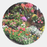 Flower Market At Nice In France Round Stickers
