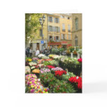 Flower Market in Aix en Provence, France Card