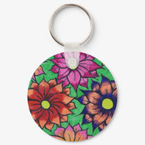 flower mass keychains