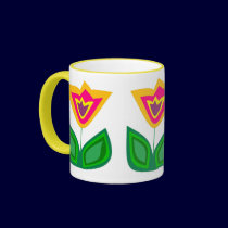 Flower Me World mugs