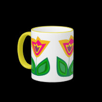 Flower Me World mugs