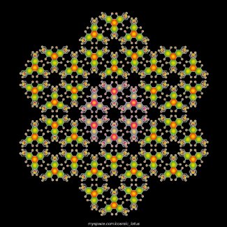 Flower Molecule print