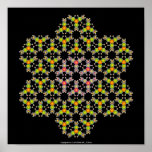 Flower Molecule Poster