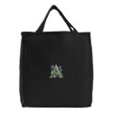 Flower Monogram Initial A embroidered bags
