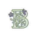 Flower Monogram Initial B embroidered shirts