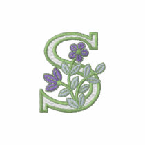Flower Monogram Initial S