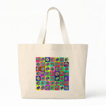 Flower mosaic bags by nassosvakalis Flower mosaic bags