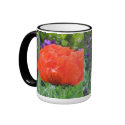Flower Mug - Corn Poppy zazzle_mug
