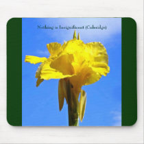 flower, Nothing is Insignificant (Coleridge) mousepads by mdiconti flower, Nothing is Insignificant (Coleridge) mousepads