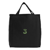Flower Number 3 embroidered bags
