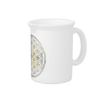 FLOWER OF LIFE / Blume des Lebens - BiColor Beverage Pitchers