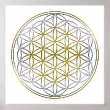 FLOWER OF LIFE / Blume des Lebens - BiColor Print