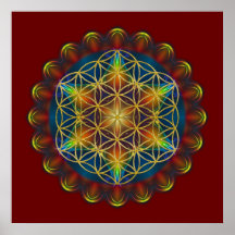 FLOWER OF LIFE / Blume des Lebens - Mandala III Print