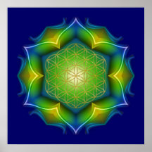 FLOWER OF LIFE / Blume des Lebens - Mandala V Print