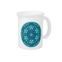 Flower Of Life - Button Style 01 Pitchers