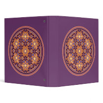 Flower Of Life - Button Style 02 Vinyl Binder