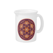 Flower Of Life - Button Style 02 Drink Pitcher