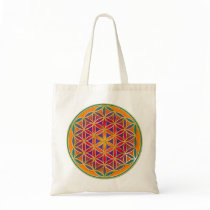 Flower Of Life - Button Style 03 Canvas Bags