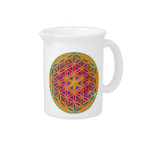 Flower Of Life - Button Style 03 Pitchers