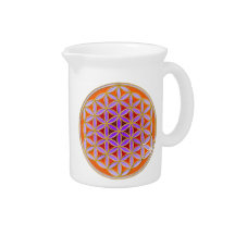 Flower Of Life - Button Style 04 Pitchers