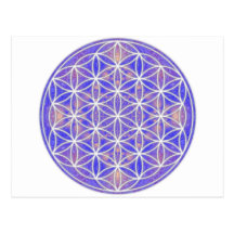 Flower of Life (Color 3) Post Card