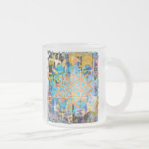 Flower Of Life Décollage Mug