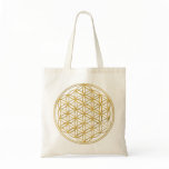 Flower OF Life | gold big Canvas Bag