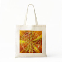 Flower OF Life | gold big/zoom radially BG Bag