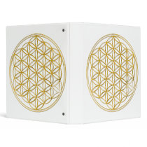 FLOWER OF LIFE - gold Vinyl Binder
